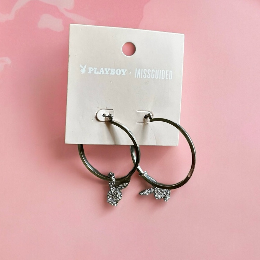 Playboy Hoop Earrings